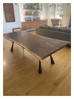 Custom Handcrafted Live Edge Table