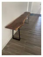 Custom Handcrafted Live Edge Table