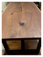 Custom Handcrafted Live Edge Table
