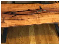 Custom Handcrafted Live Edge Table