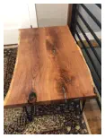 Custom Handcrafted Live Edge Table