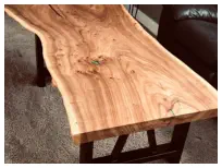 Custom Handcrafted Live Edge Table