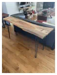 Custom Handcrafted Live Edge Table