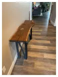 Custom Handcrafted Live Edge Table