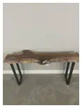 Custom Handcrafted Live Edge Table