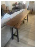 Custom Handcrafted Live Edge Table